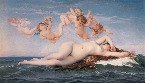 Naissance de Vnus. Peinture d'Alexandre Cabanel (1863)